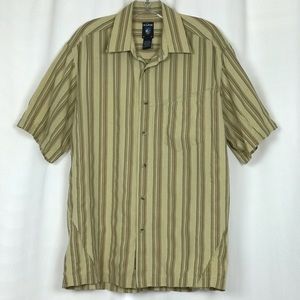 Men’s KÜHL Casual Striped Short Sleeve Shirt Sz L